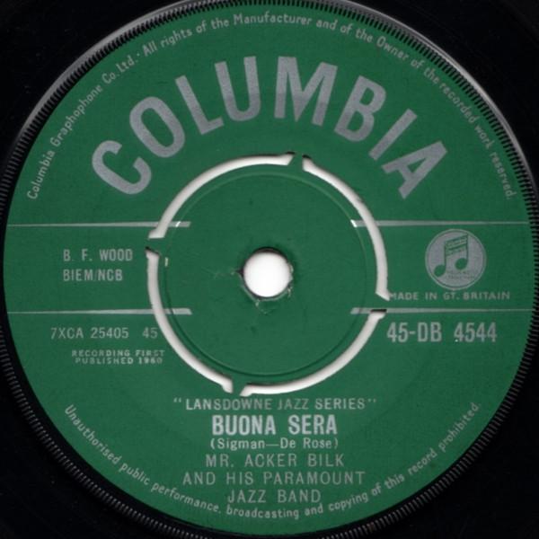 Acker Bilk And His Paramount Jazz Band - Buona Sera