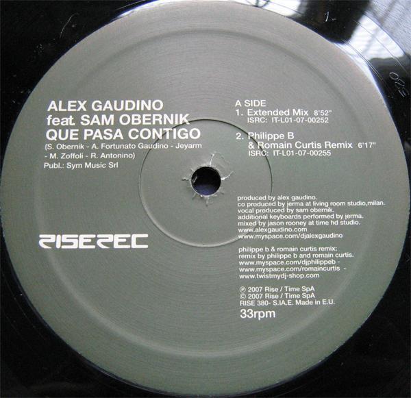 Alex Gaudino, Sam Obernik - Que Pasa Contigo