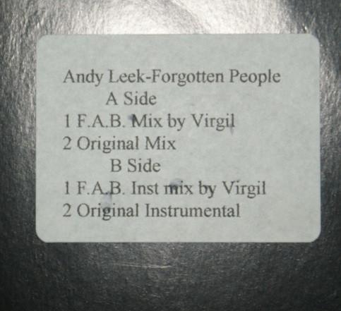 Andy Leek - Forgotten People