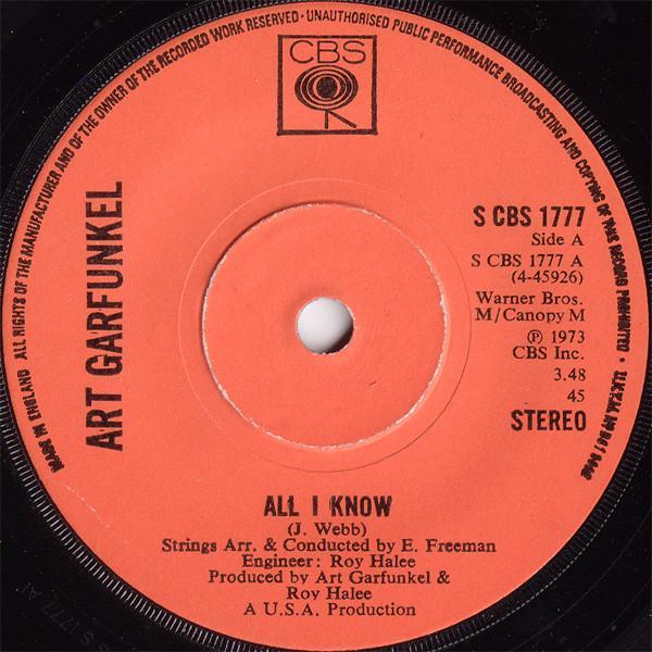 Art Garfunkel - All I Know