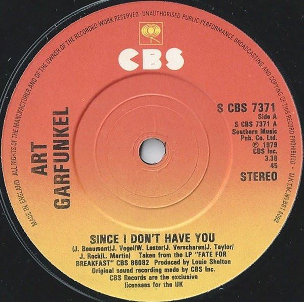 Art Garfunkel - Since I Don't Have You