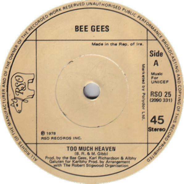 Bee Gees - Too Much Heaven / Rest Your Love On Me