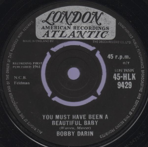 Bobby Darin - You Must Have Been A Beautiful Baby