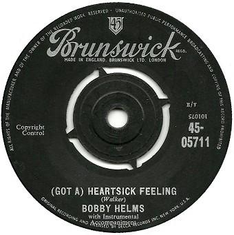 Bobby Helms - (Got A) Heartsick Feeling