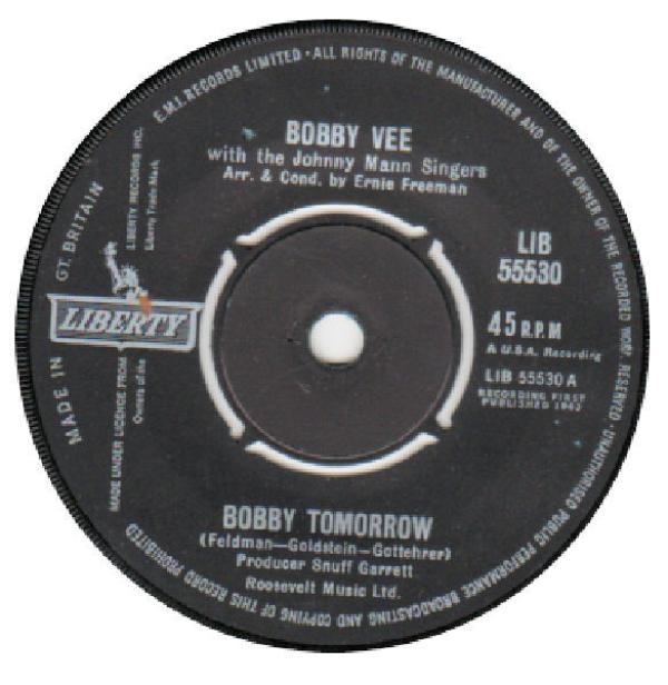 Bobby Vee, The Johnny Mann Singers - Bobby Tomorrow