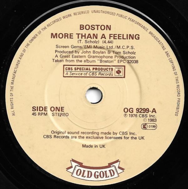 Boston - More Than A Feeling / Don't Look Back
