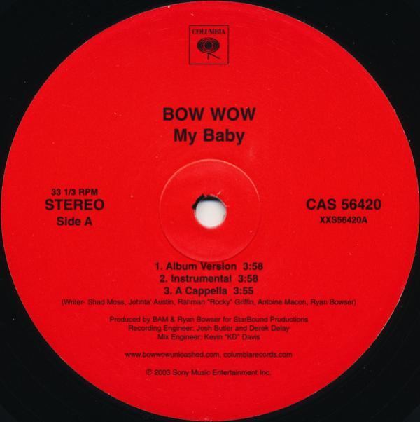 Bow Wow - My Baby / Get It Poppin'