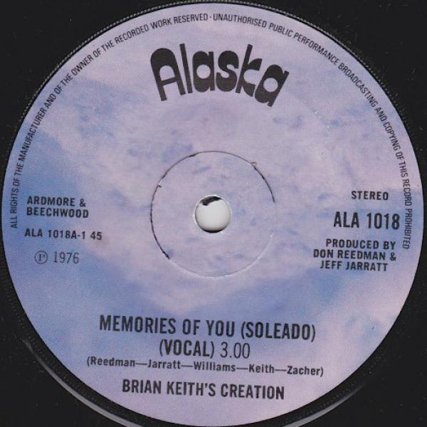 Brian Keith's Creation - Memories Of You (Soleado)
