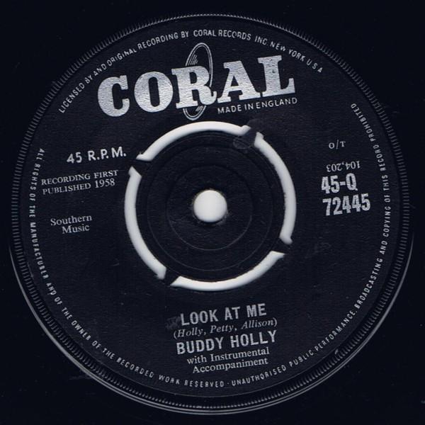 Buddy Holly - Look At Me / Mailman, Bring Me No More Blues