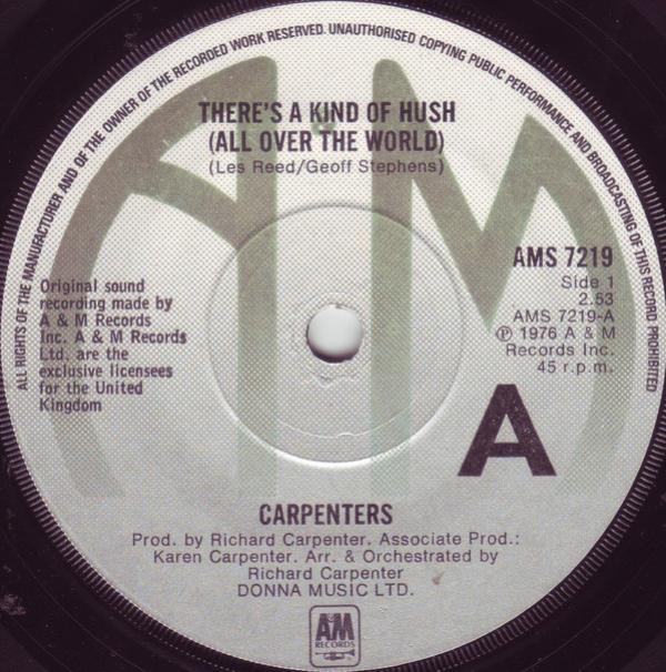 Carpenters - There's A Kind Of Hush (All Over The World)