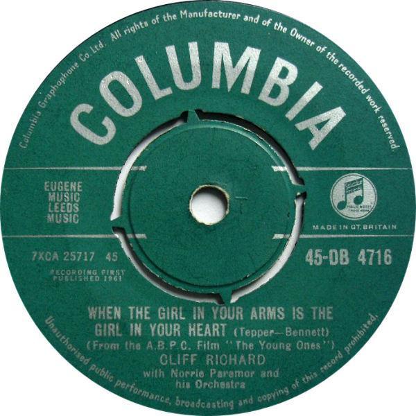 Cliff Richard - When The Girl In Your Arms Is The Girl In Your Heart
