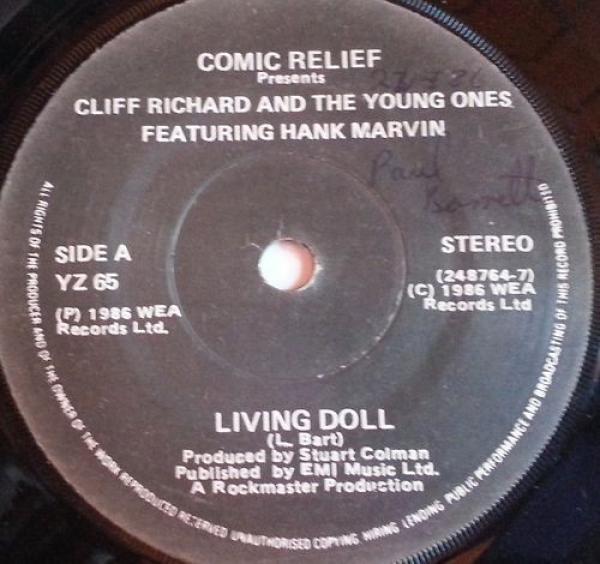 Comic Relief, Cliff Richard, The Young Ones, Hank Marvin - Living Doll