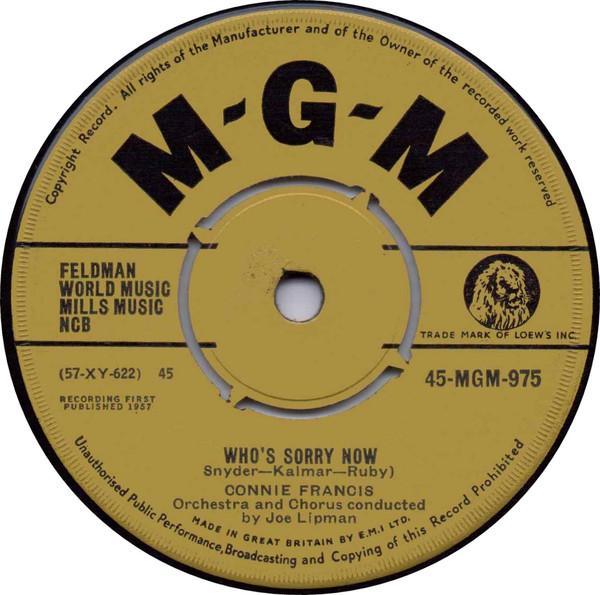 Connie Francis - Who's Sorry Now