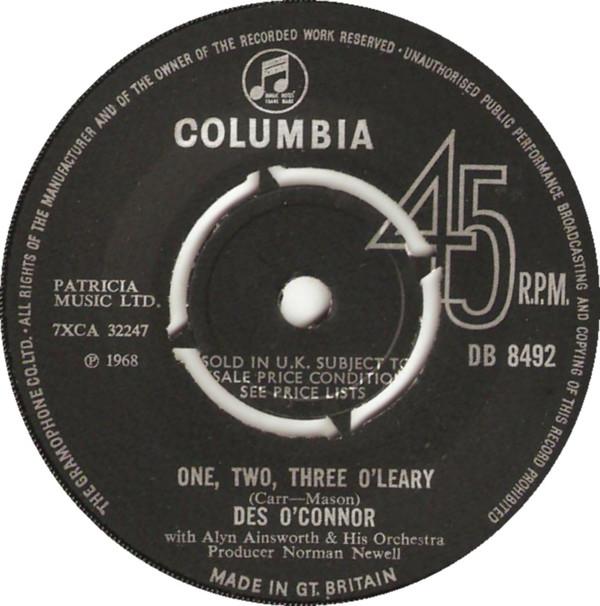 Des O'Connor - One, Two, Three O'Leary