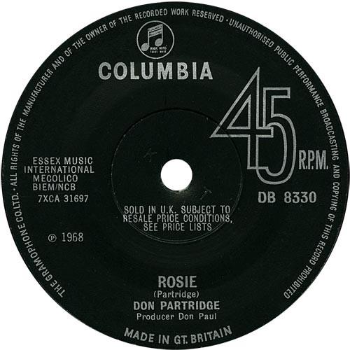 Don Partridge - Rosie
