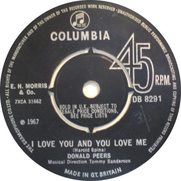 Donald Peers - I Love You And You Love Me / Tehairno Me Amore
