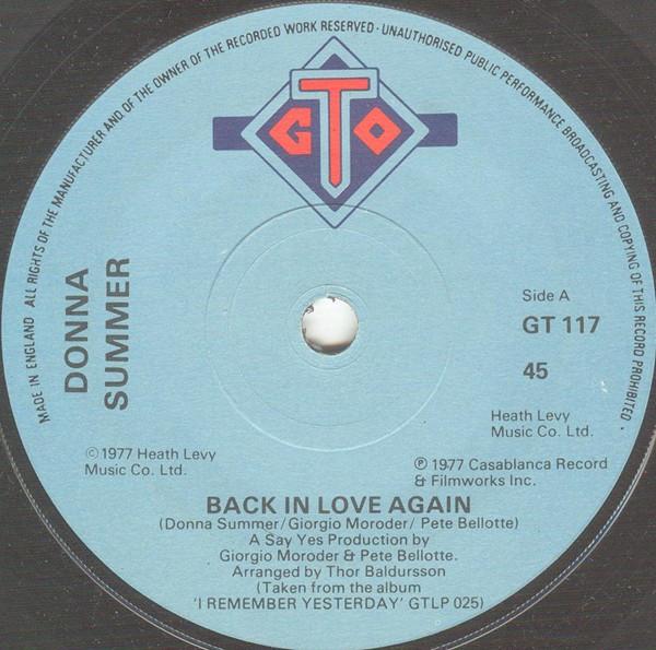 Donna Summer - Back In Love Again