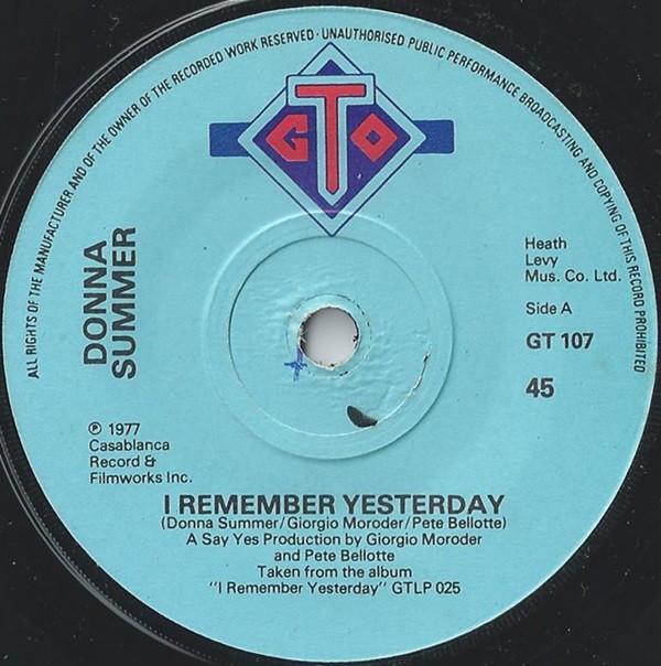 Donna Summer - I Remember Yesterday