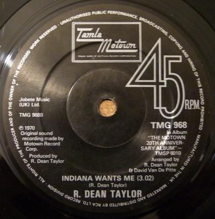 Edwin Starr, R. Dean Taylor - War / Indiana Wants Me