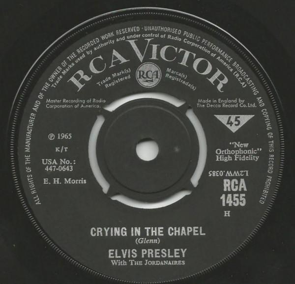 Elvis Presley, The Jordanaires - Crying In The Chapel