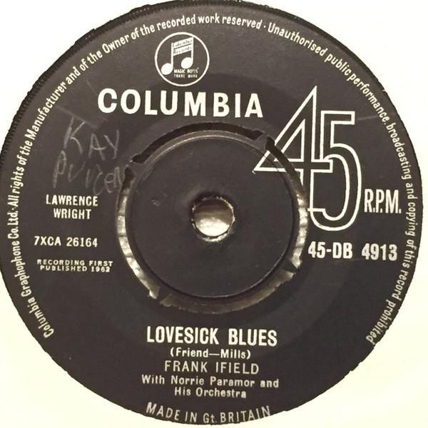 Frank Ifield, Norrie Paramor And His Orchestra - Lovesick Blues