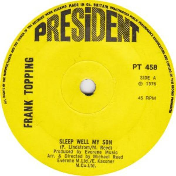 Frank Topping, Michael Reed Orchestra - Sleep Well My Son / Theme From Sleep Well My Son
