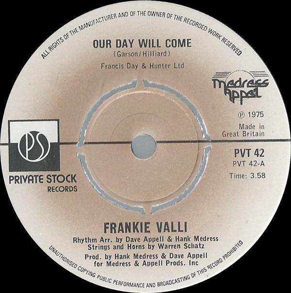 Frankie Valli - Our Day Will Come