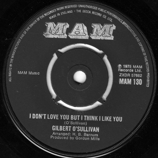 Gilbert O'Sullivan - I Don't Love You But I Think I Like You