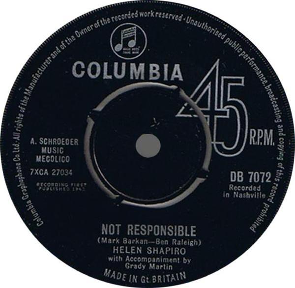 Helen Shapiro - No Trespassing