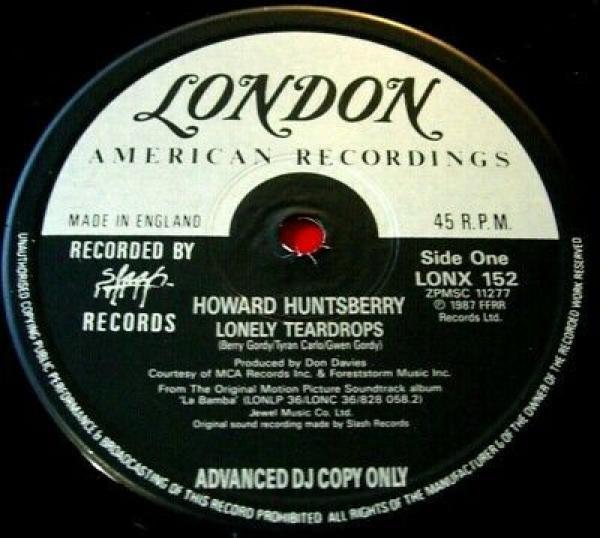 Howard Huntsberry, Los Lobos, Bo Diddley - Lonely Teardrops / Goodnight My Love / Who Do You Love