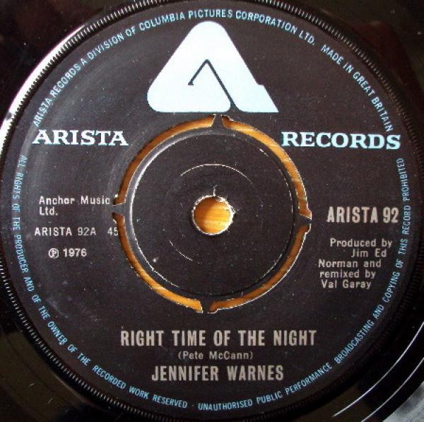 Jennifer Warnes - Right Time Of The Night