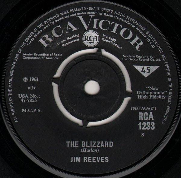 Jim Reeves - The Blizzard / Danny Boy