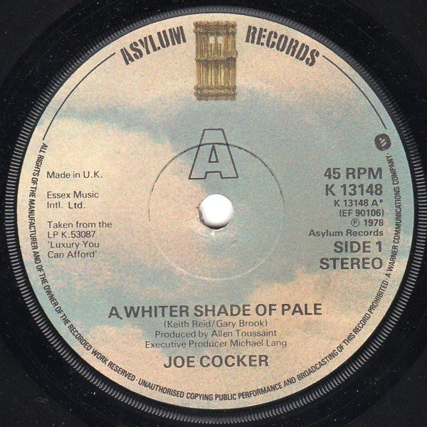 Joe Cocker - A Whiter Shade Of Pale / Watching The River Flow