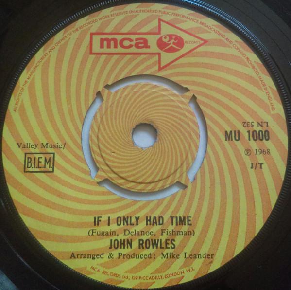 John Rowles - If I Only Had Time