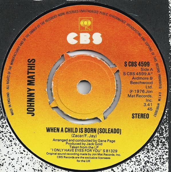 Johnny Mathis - When A Child Is Born (Soleado)