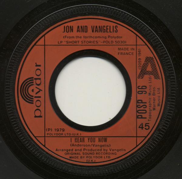 Jon & Vangelis - I Hear You Now