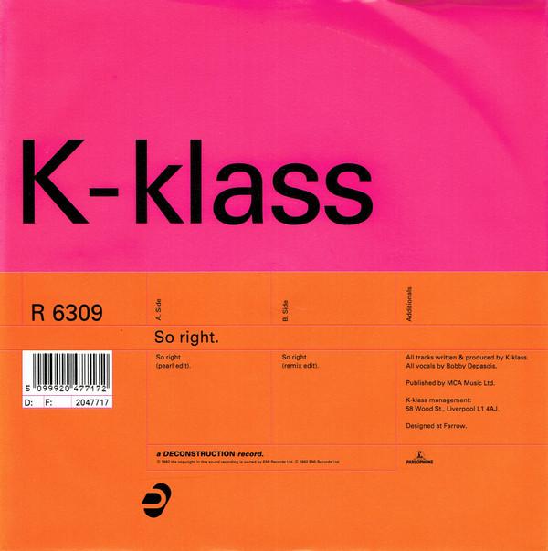 K-Klass - So Right