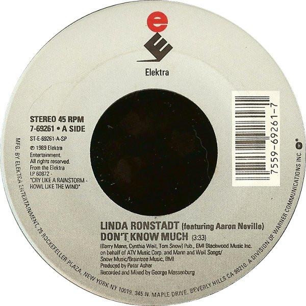 Linda Ronstadt, Aaron Neville - Don't Know Much / Cry Like A Rainstorm