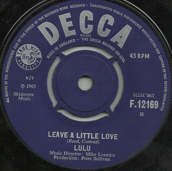 Lulu - Leave A Little Love