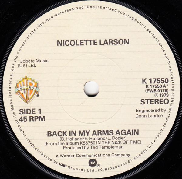 Nicolette Larson - Back In My Arms Again