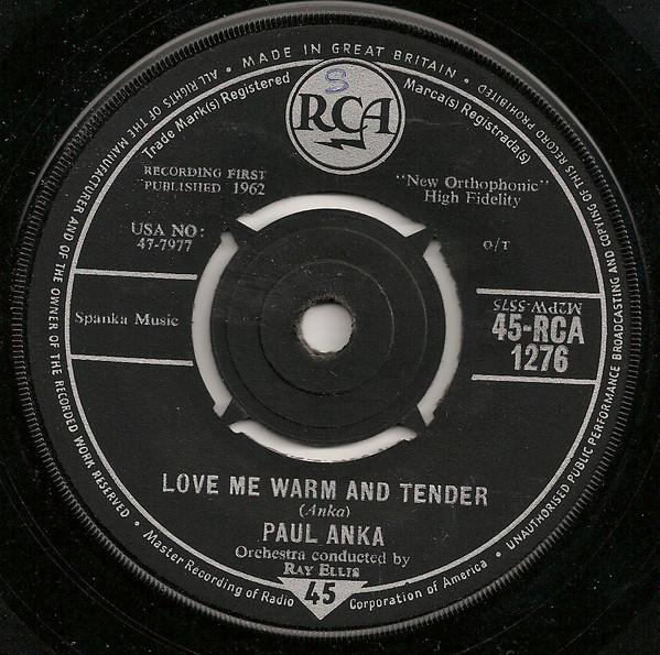 Paul Anka - Love Me Warm And Tender