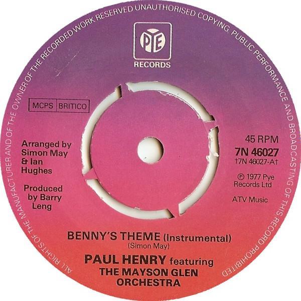 Paul Henry , The Mayson Glen Orchestra - Benny's Theme