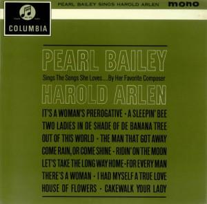 Pearl Bailey - Pearl Bailey Sings The Songs She Loves.... By Her Favorite Composer Harold Arlen