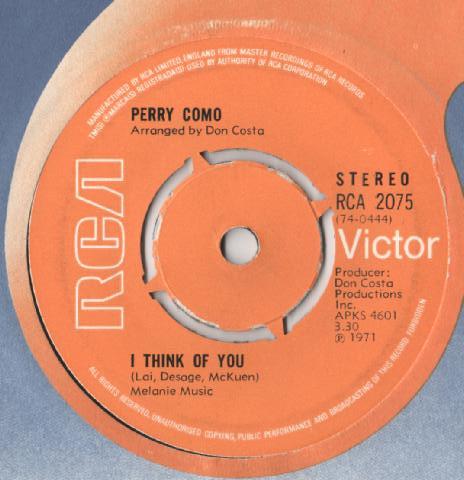 Perry Como - I Think Of You / El Condor Pasa