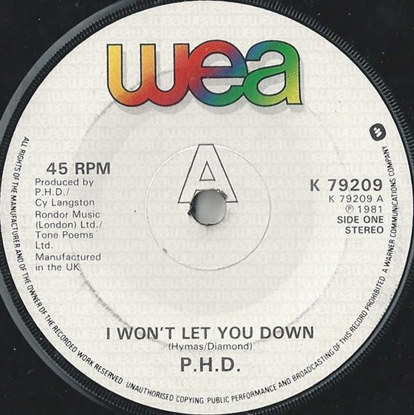 Ph.D. - I Won't Let You Down