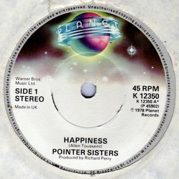Pointer Sisters - Happiness / Lay It On The Line
