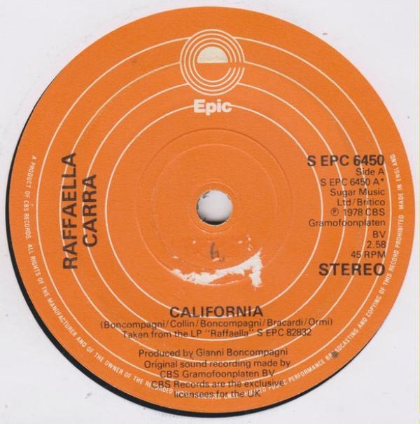 Raffaella Carrà - California