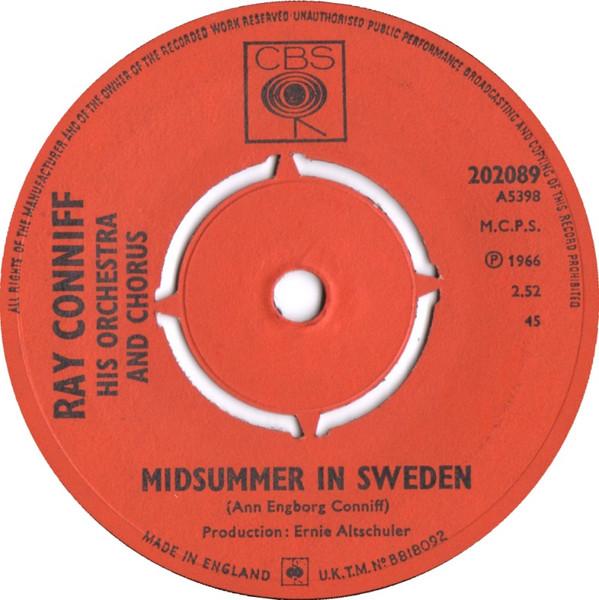 Ray Conniff And His Orchestra & Chorus - Midsummer In Sweden / Somewhere My Love (Lara's Theme From 'Dr. Zhivago')