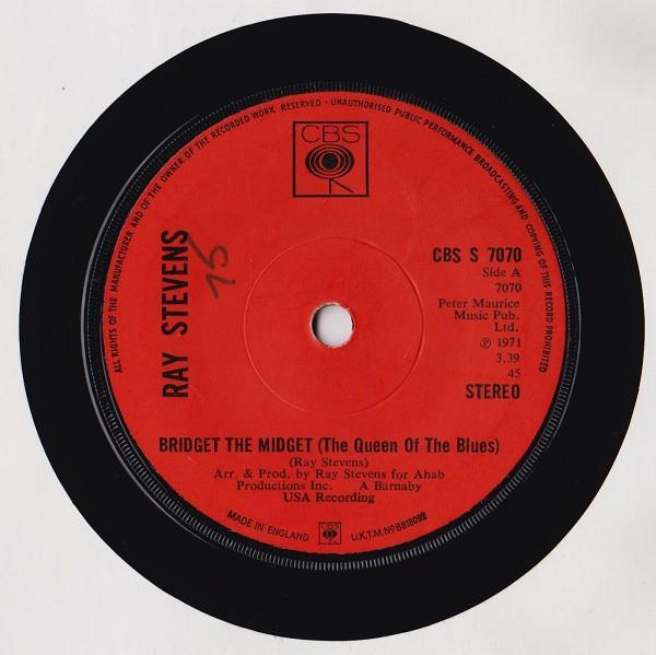 Ray Stevens - Bridget The Midget (The Queen Of The Blues)/Can We Get To That
