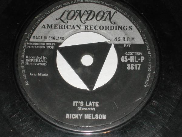 Ricky Nelson (2) - It's Late